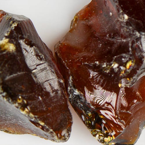 Crystal Amber Landscape Glass